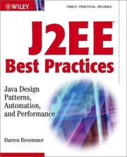 Cover of J2EE best practices by Darren Broemmer