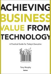 Cover of Achieving Business Value From Technology by Tony Murphy