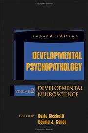 Front cover of Developmental Neuroscience (Developmental Psychopathology)(Volume 2) by Donald J. Cohen