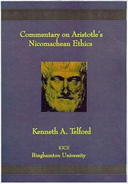 Front cover of Commentary on Aristotle's Nicomachean Ethics by Kenneth Telford