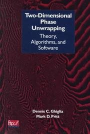 Cover of Two-dimensional phase unwrapping by Dennis C. Ghiglia