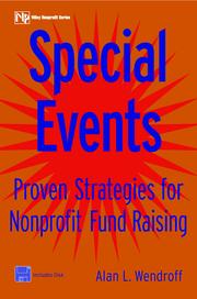 Cover of Special events by Alan L. Wendroff