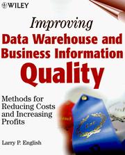 Cover of Improving Data Warehouse and Business Information Quality by Larry P. English