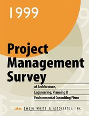 Cover of 1999 Project Management Survey of A/E/P & Environmental Consulting Firms by Zweig White