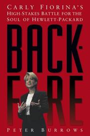 Cover of Backfire by Peter Burrows