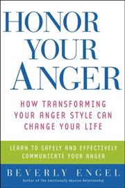 Cover of Honor Your Anger by Beverly Engel