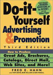 Cover of Do-it-yourself advertising and promotion by Fred E. Hahn