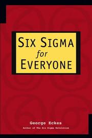 Cover of Six Sigma for Everyone by George Eckes
