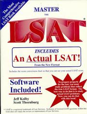 Cover of Master the LSAT by Jeff Kolby