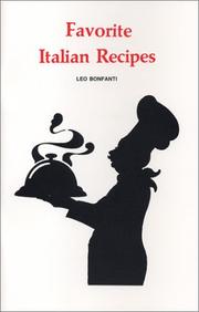 Cover of Favorite Italian Recipes (Olde New England's) by Leo Bonfanti