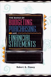 Front cover of The Basics of Budgeting, Purchasing, and Financial Statements by Robert Finney