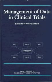 Front cover of Management of data in clinical trials by Eleanor McFadden