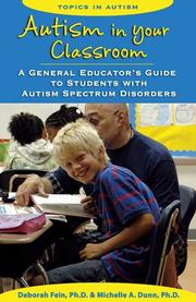 Front cover of Autism in your classroom by Deborah Fein