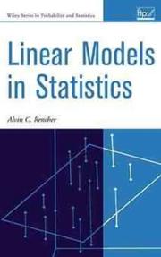 Cover of Linear models in statistics by Alvin C. Rencher