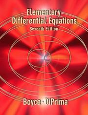Cover of Elementary differential equations by William E. Boyce