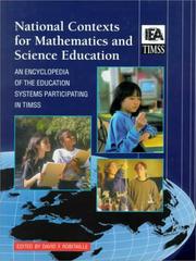 Front cover of National Contexts for Mathematics and Science Education by David F. Robitaille
