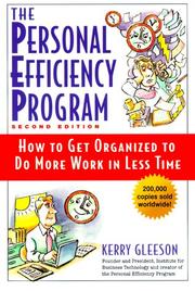 Cover of The personal efficiency program by Kerry Gleeson