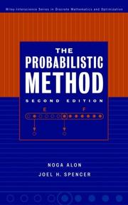 Cover of The probabilistic method by Noga Alon