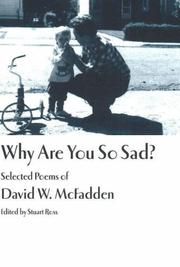 Cover of Why Are You So Sad? by David W. McFadden