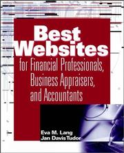 Cover of The best websites for financial professionals, business appraisers, and accountants by Eva M. Lang