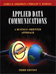 Cover of Applied data communications by James E. Goldman