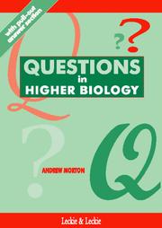 Front cover of Questions in Higher Biology by Andrew Morton