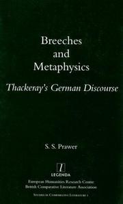 Cover of Breeches and metaphysics by S. S. Prawer