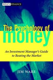 Front cover of The Psychology of Money by Jim Ware