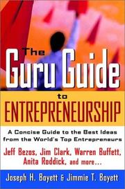 Cover of The guru guide to entrepreneurship by Joseph H. Boyett