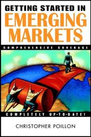 Cover of Getting Started in Emerging Markets (Getting Started In.....) by Christopher Poillon