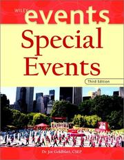 Cover of Special events by Joe Jeff Goldblatt