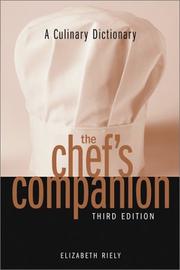 Front cover of The chef's companion by Elizabeth Riely