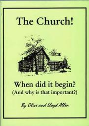 Front cover of The Church! by Olive Allen