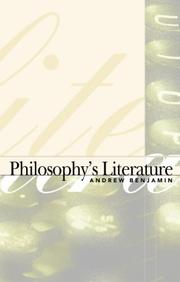 Cover of Philosophy's Literature by Andrew Benjamin
