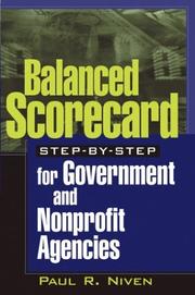 Front cover of Balanced scorecard step-by-step for government and nonprofit agencies by Paul R. Niven