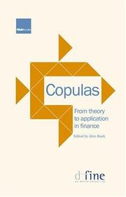 Cover of Copulas by Jörn Rank