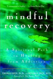 Cover of Mindful recovery by Thomas Bien
