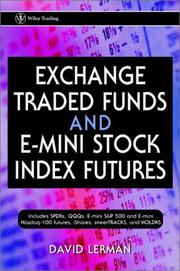 Cover of Exchange Traded Funds and E-Mini Stock Index Futures by David Lerman