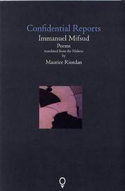 Cover of Confidential Reports by Immanuel Mifsud