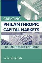 Cover of Creating Philanthropic Capital Markets by Lucy Bernholz
