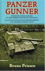 Front cover of PANZER GUNNER by Bruno Friesen