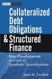 Cover of Collateralized Debt Obligations and Structured Finance by Janet M. Tavakoli