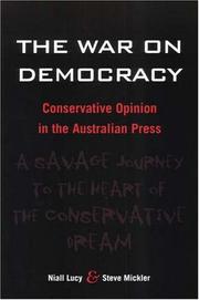 Cover of The war on democracy by Niall Lucy
