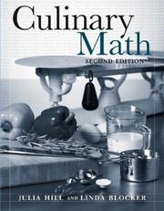 Cover of Culinary math by Julie Hill