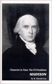 Cover of Madison : Character in Time by R. David Cox