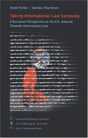 Front cover of Taking international law seriously by Helen Keller
