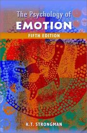 Front cover of The psychology of emotion by K. T. Strongman
