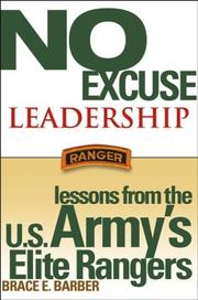 Cover of No Excuse Leadership by Brace E. Barber