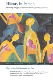 Cover of History in person by Dorothy C. Holland