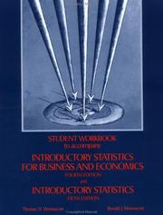 Front cover of Introductory statistics for business and economics, Fourth edition and Introductory statistics by Thomas H. Wonnacott